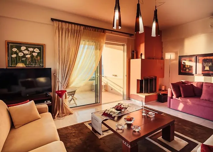 別荘 Verga Sunset Gem - Ilia Seaview Private Retreat Mikrá Mandínia