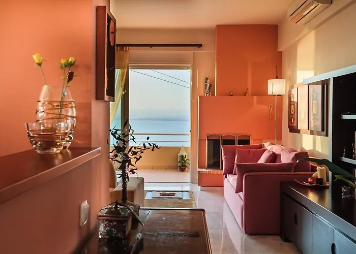 Verga Sunset Gem - Ilia Seaview Private Retreat בית נופש Mikrá Mandínia