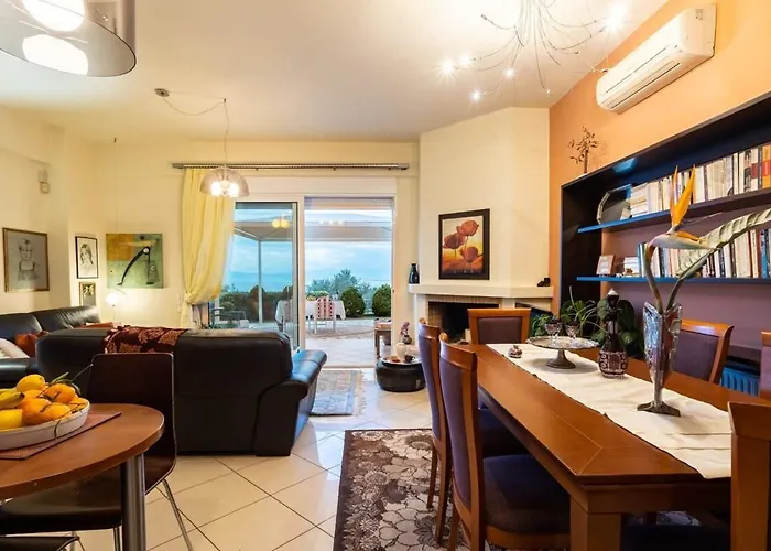 別荘 Verga Sunset Gem - Ilia Seaview Private Retreat