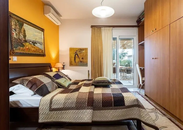 別荘 Verga Sunset Gem - Ilia Seaview Private Retreat Mikrá Mandínia